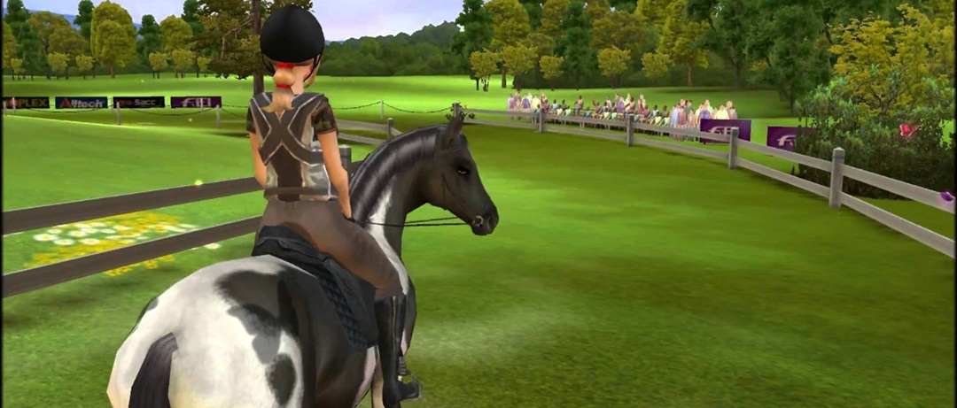 Jogo, de, cavalo, personagem